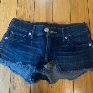 NWOT TRUE RELIGION JOEY DENIM SHORTS SIZE 24
